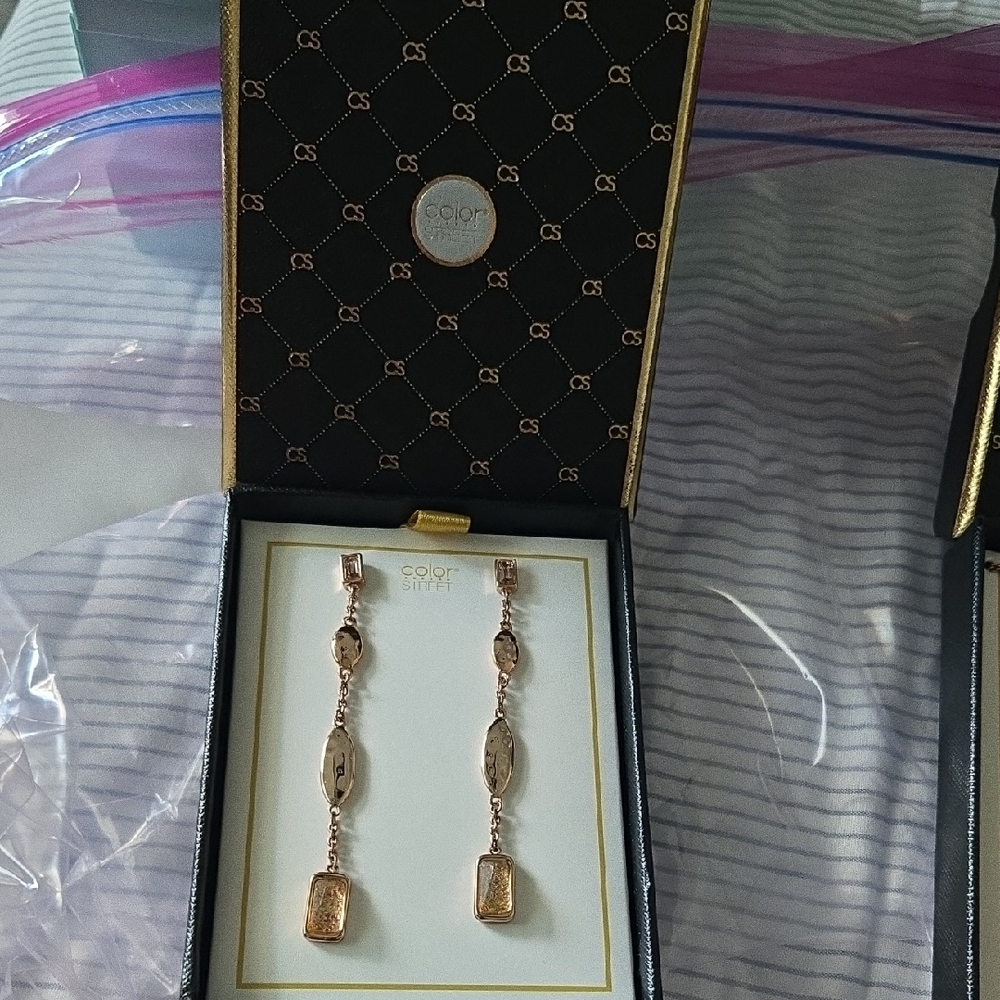 Color Story Rose Gold Dangle Earrings
